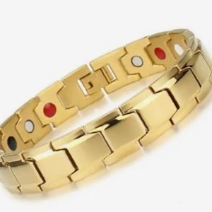 Unisex Gold Filled Bracelet Detachable Magnet Jewelry